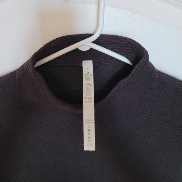 Lululemon On Repeat Mock Neck, Size 4, Black - Picture 7 of 12